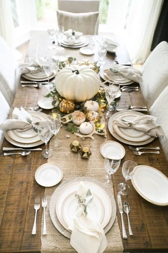 Ideas para preparar la mesa de Acción de Gracias