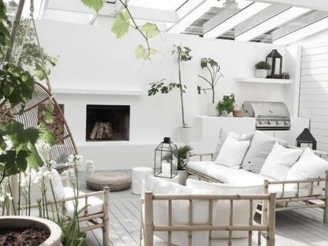 terraza blanca
