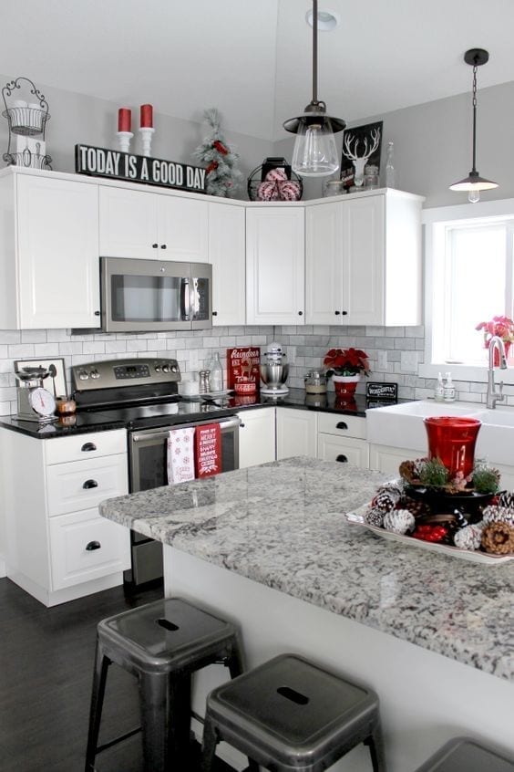 las mejores ideas para decorar la cocina navidad