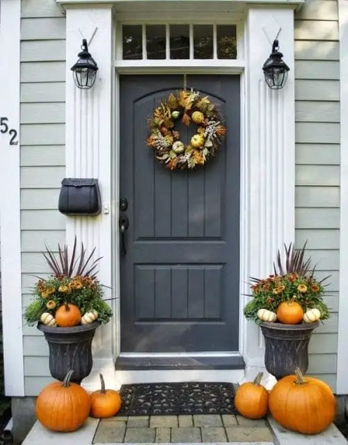 Ideas para decorar la entrada de la casa en el otoño