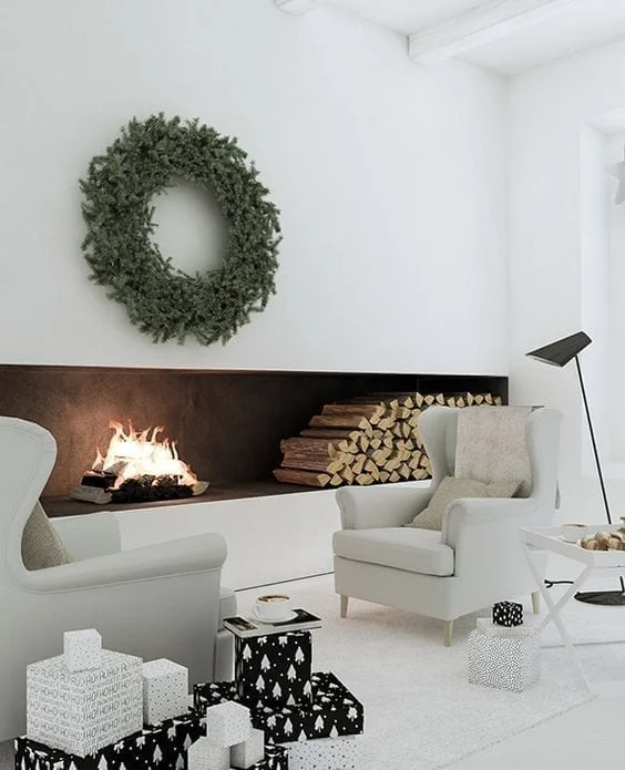 Modernas salas navideñas