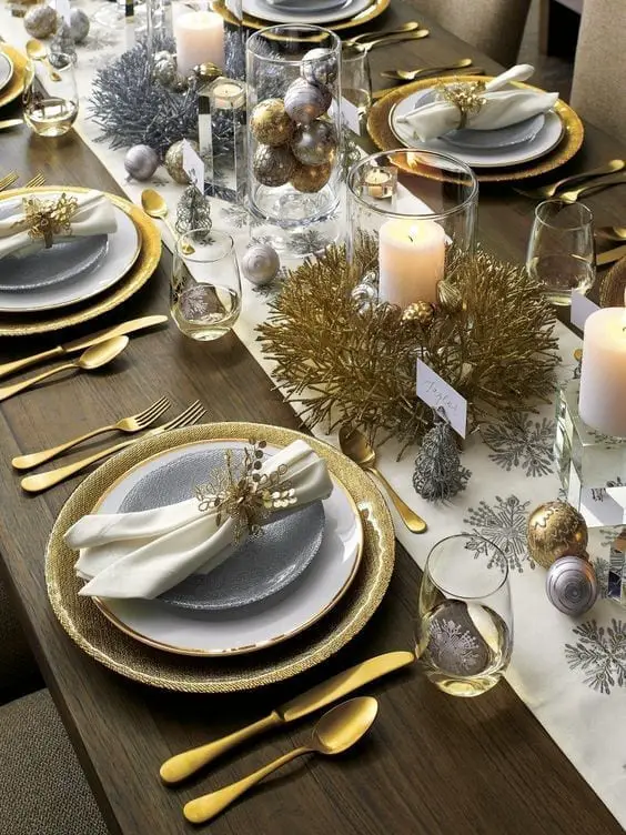 detalles para decorar la mesa en navidad