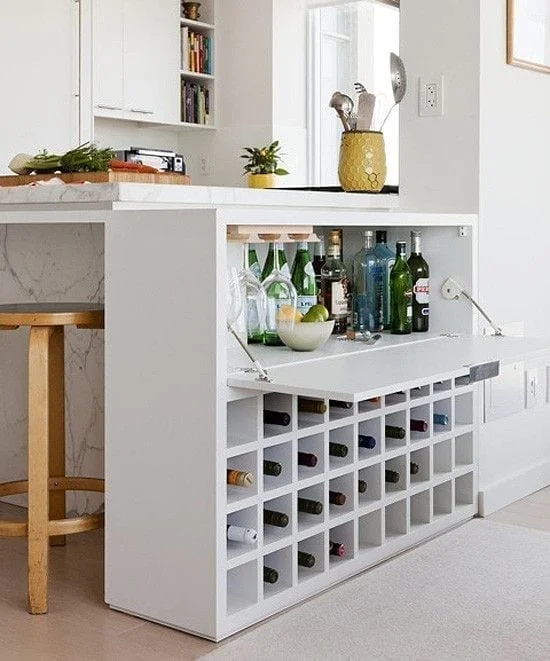tips para diseñar una barra de bebidas moderna en la casa