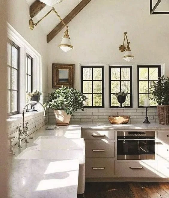 ideas para cocinas farmhouse moderno
