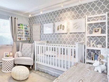 habitaciones de bebes en colores neutrales