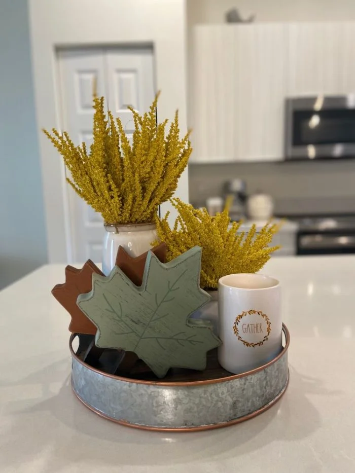 ideas para decorar bandejas de otoño