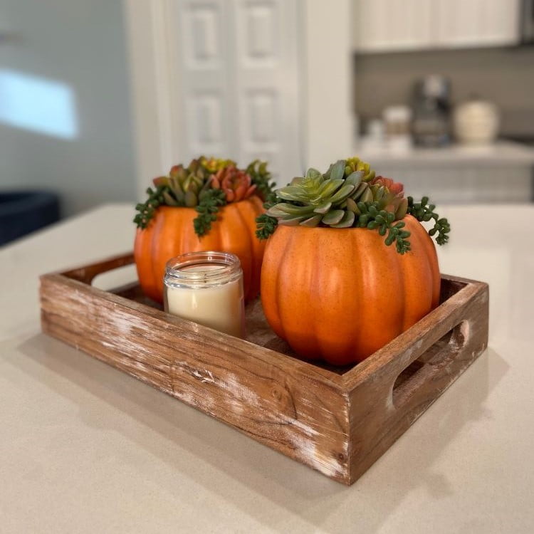 Cómo decorar una bandeja para otoño