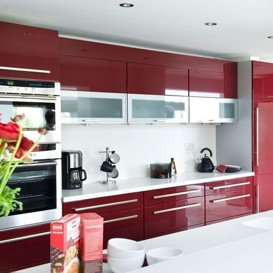 cocinas rojas