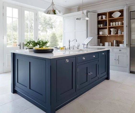 ideas para cocinas azules