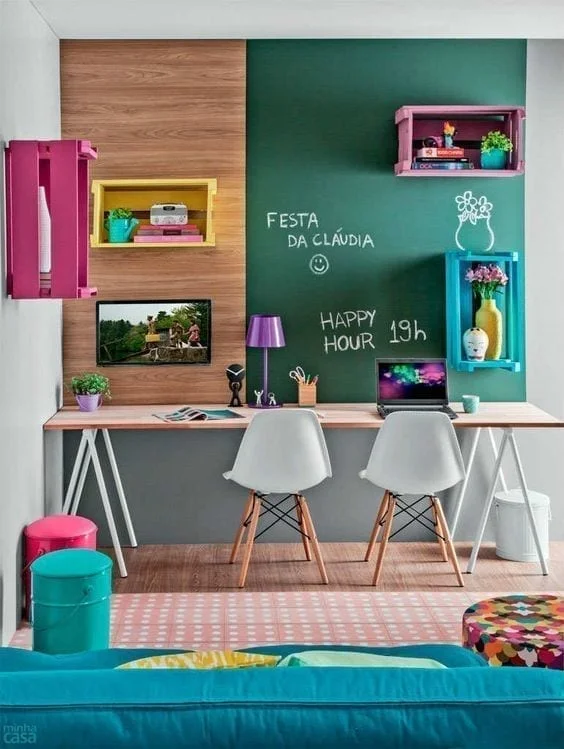 ideas para decorar el área de estudio de los niños