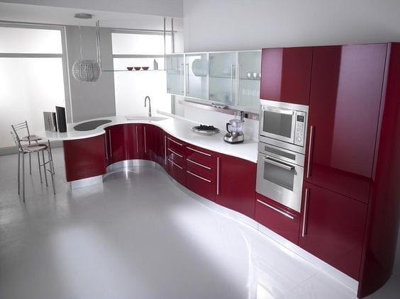 cocinas rojas