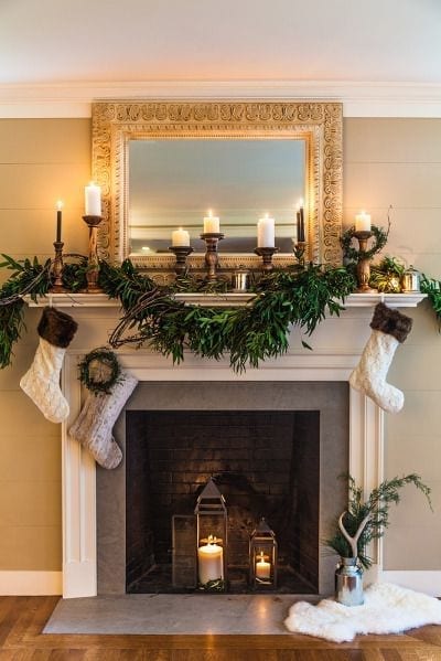 tips para decorar la chimenea navideña
