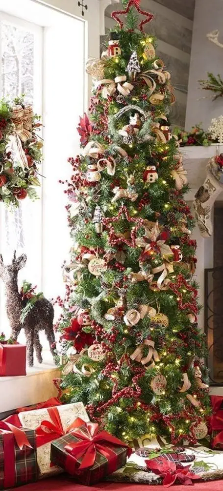 cómo decorar un árbol de Navidad Slim