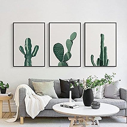 decoración con cactus