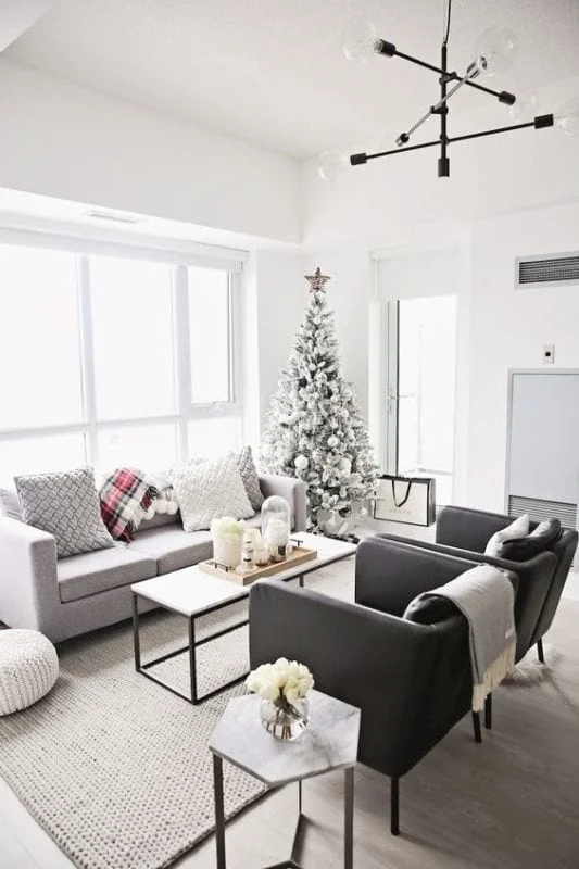 Modernas salas navideñas