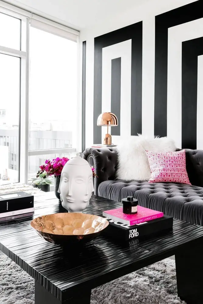muebles y decoración black & white