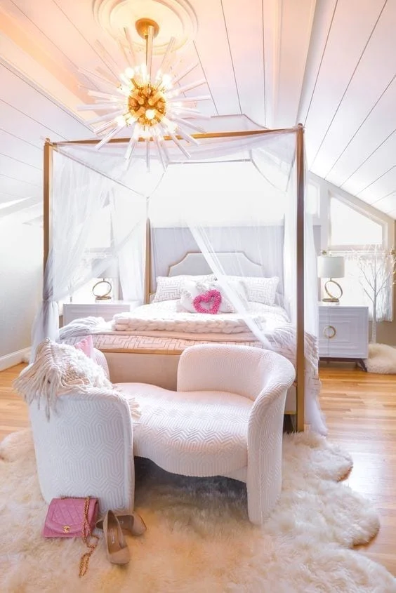 como decora la habitación para valentines