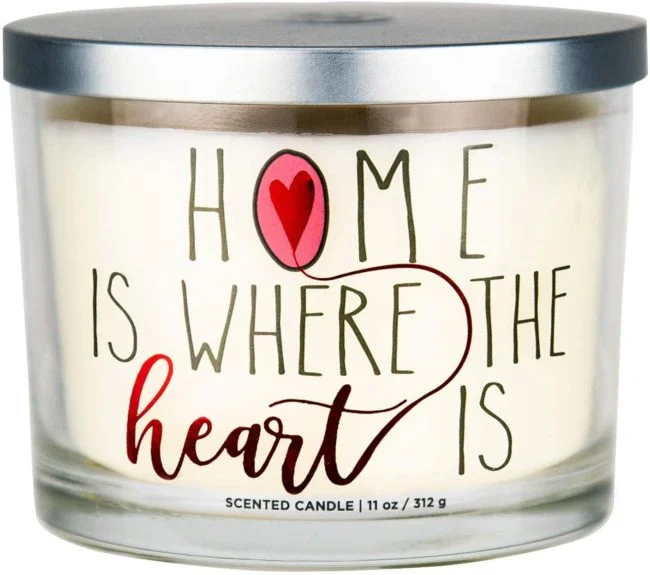 vela aromática para valentines