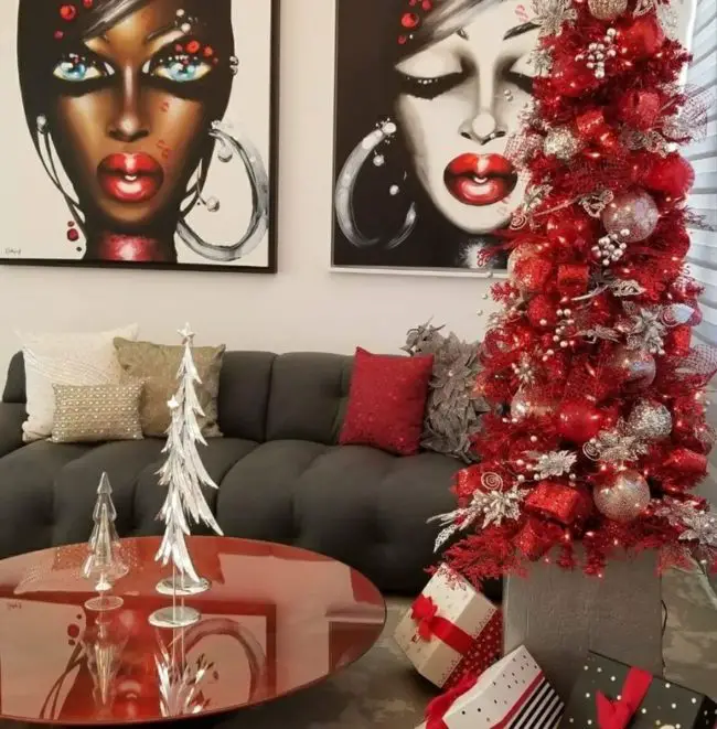 mini arbolitos navideños para decorar la casa