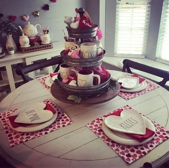 ideas para hacer tiered tray para valentines