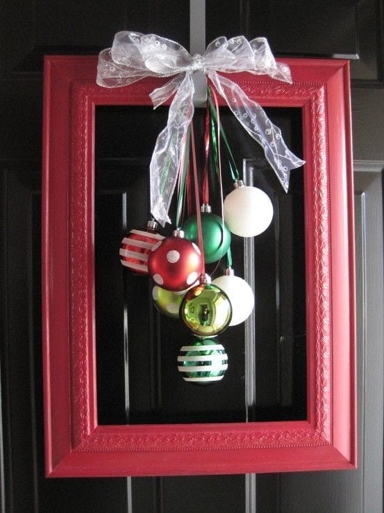 adorno navideño para la puerta