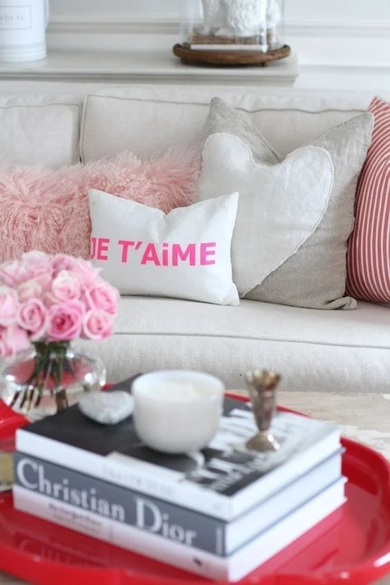 cojines para decorar en san valentín