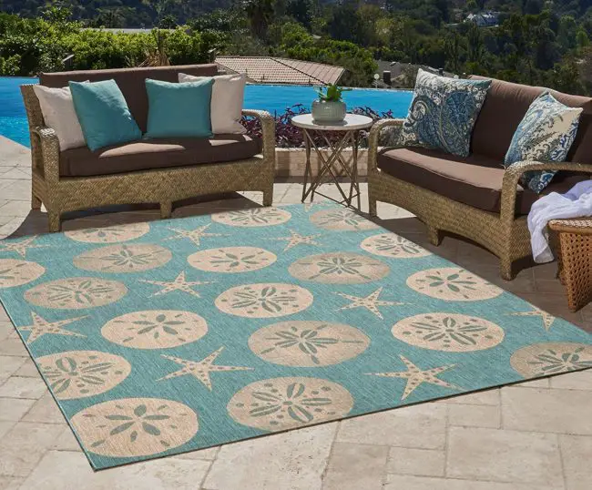 modernas alfombras de patio para los exteriores