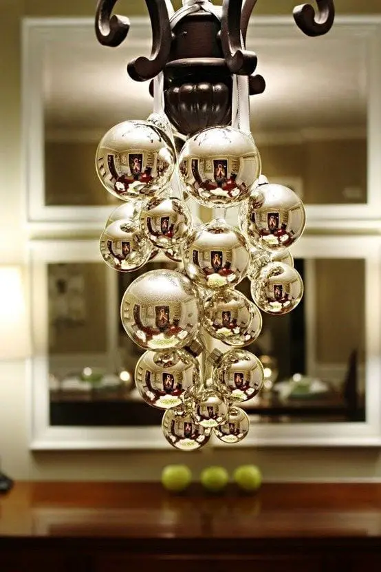 como decorar las lámparas para Navidad