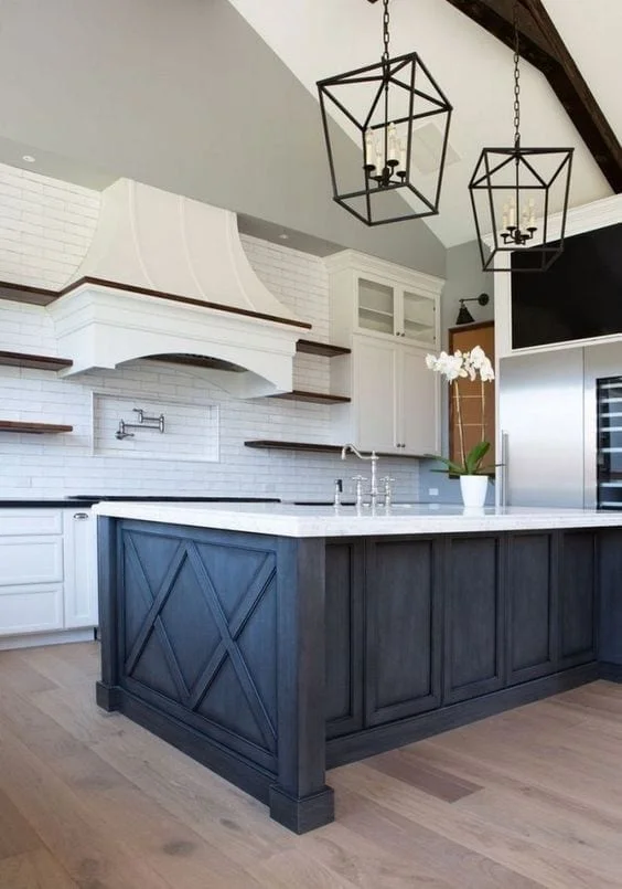 lámpara para una cocina estilo farmhouse moderno