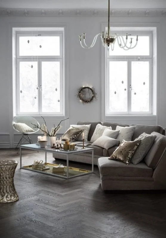 como decorar Modernas salas navideñas