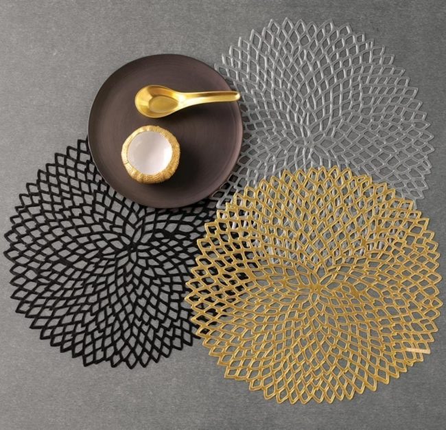 Los placemats o manteles individuales en tu mesa