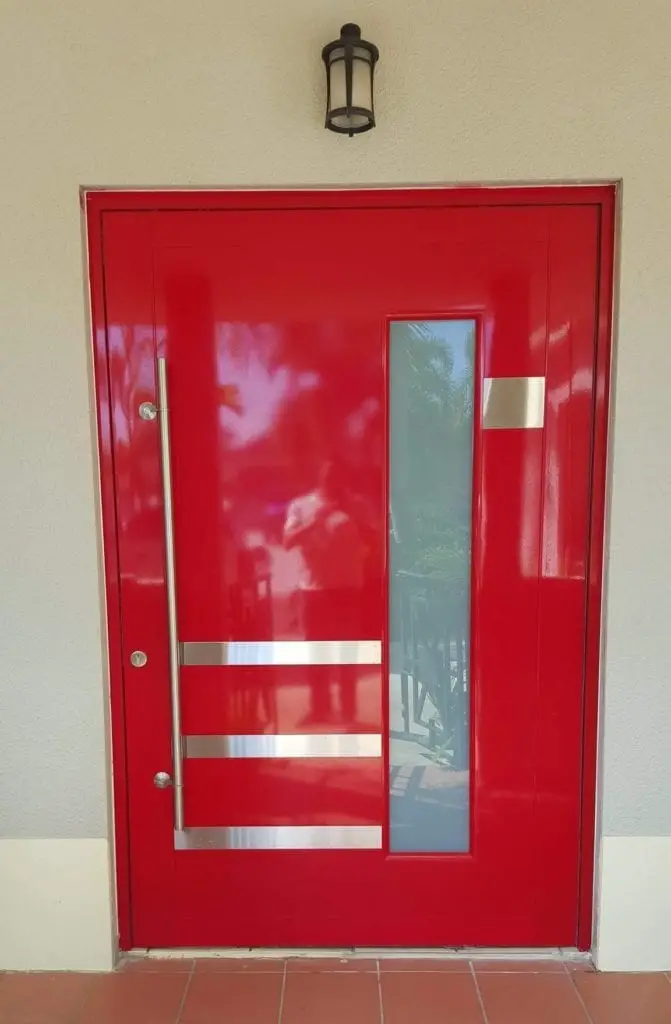 puerta, puerta roja, puerta principal, puertas y ventanas