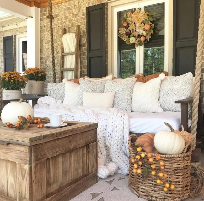 Ideas para decorar la terraza y los exteriores de otoño