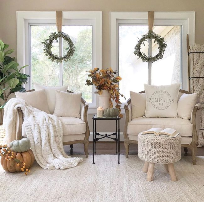 Ideas para decorar la sala fall winter