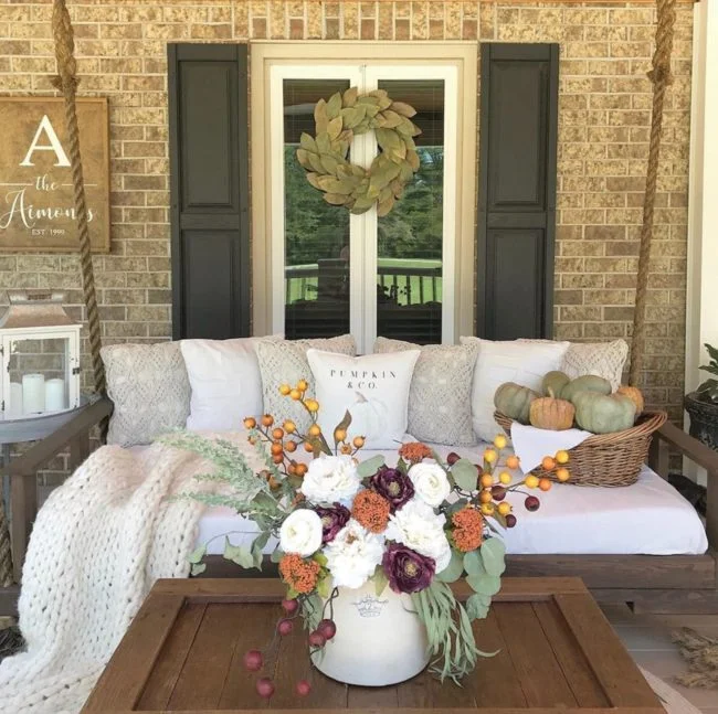 ideas para decorar la terraza en otoño