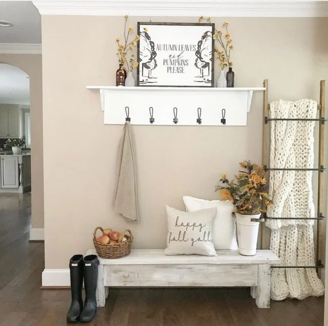 ideas para decorar el recibidor en otoño