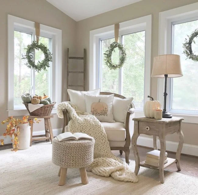 ideas para decorar la casa estilo farmhouse para otoño