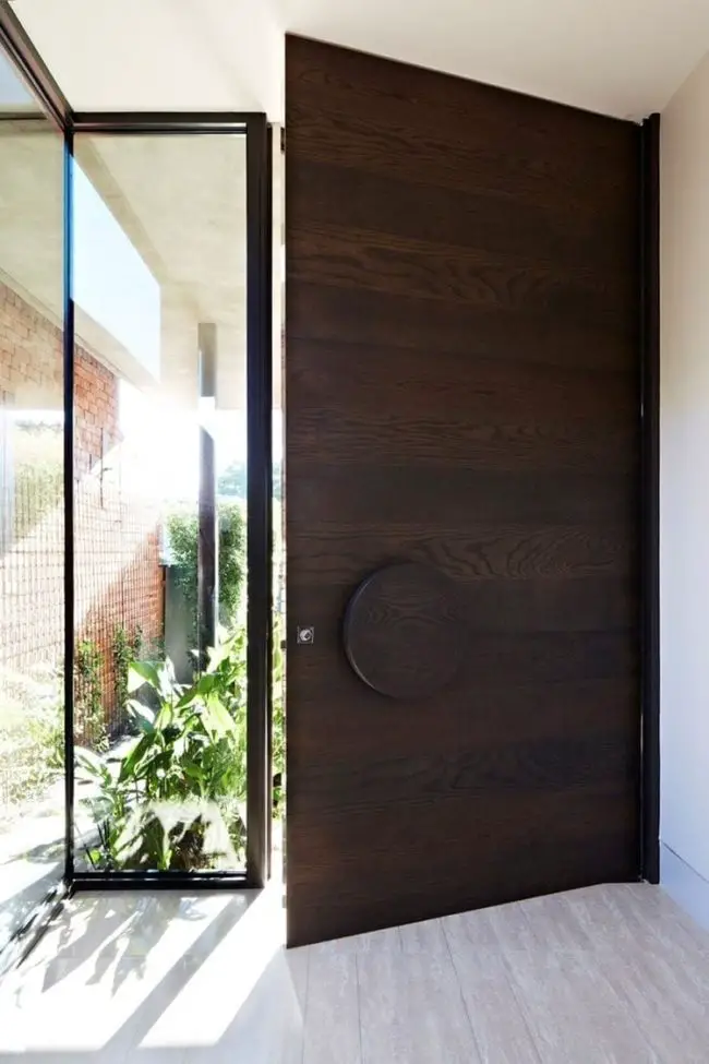 puertas de entrada en madera