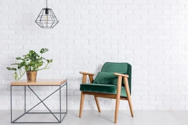 como decorar una pared con ladrillos balancos