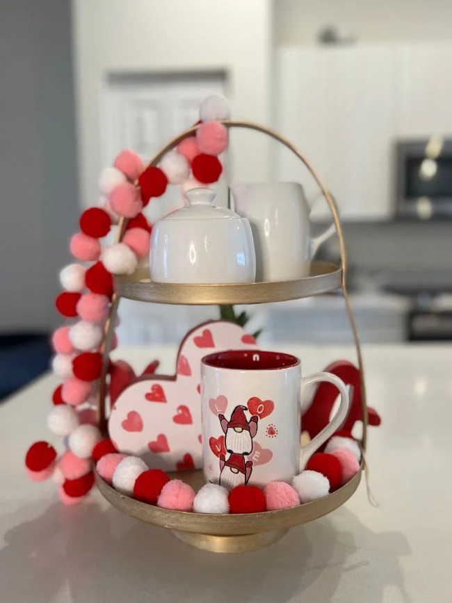 ideas de Tiered Trays para Valentine's