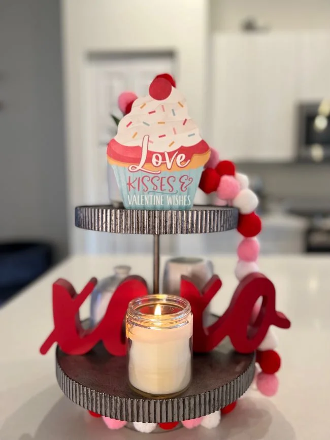 ideas de Tiered Trays para Valentine's