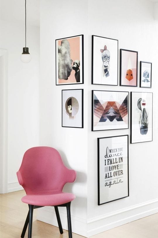 Ideas para colocar los cuadros