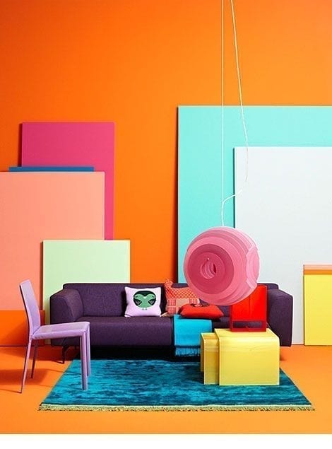 color blocking decoración de interiores