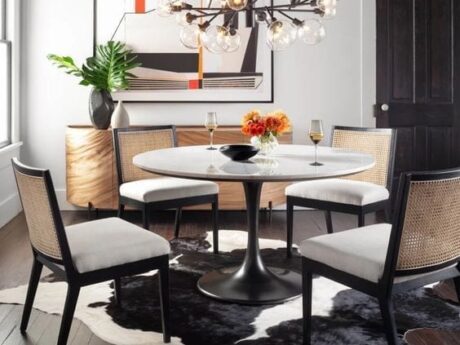 comedor con flores