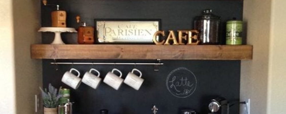 Haz tu propio Coffee Bar en Casa, una barra de café en la cocina