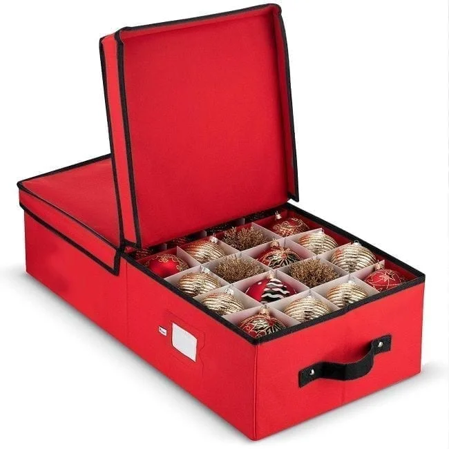 cajas para guardar adornos navideños