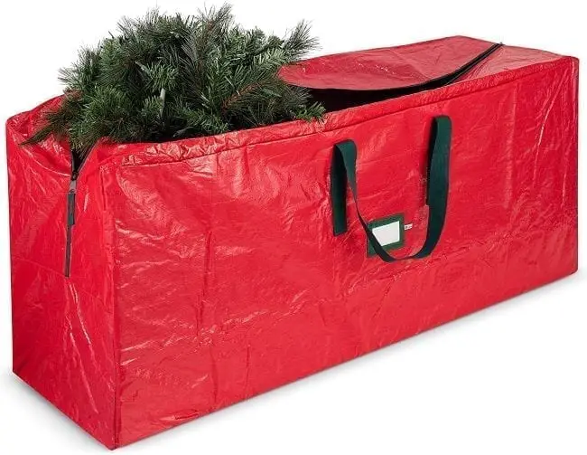 bolsa o caja para guardar el árbol de navidad