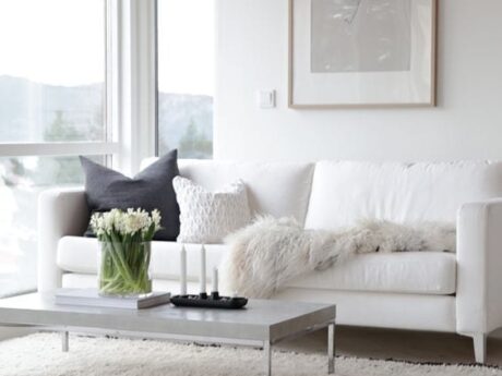 decoración en blanco
