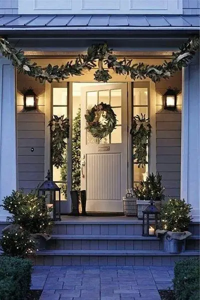 puerta navideña