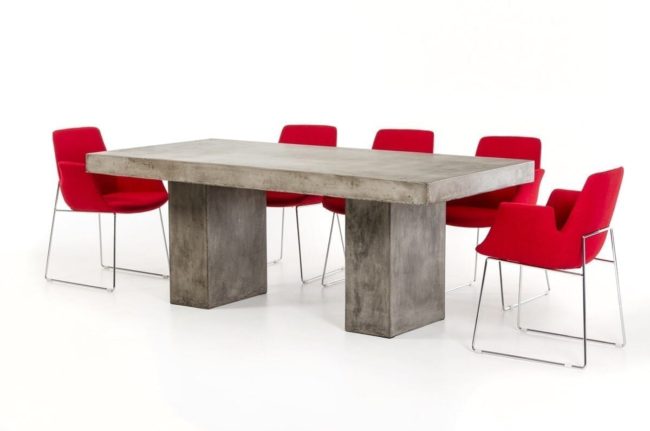 muebles en cemento 